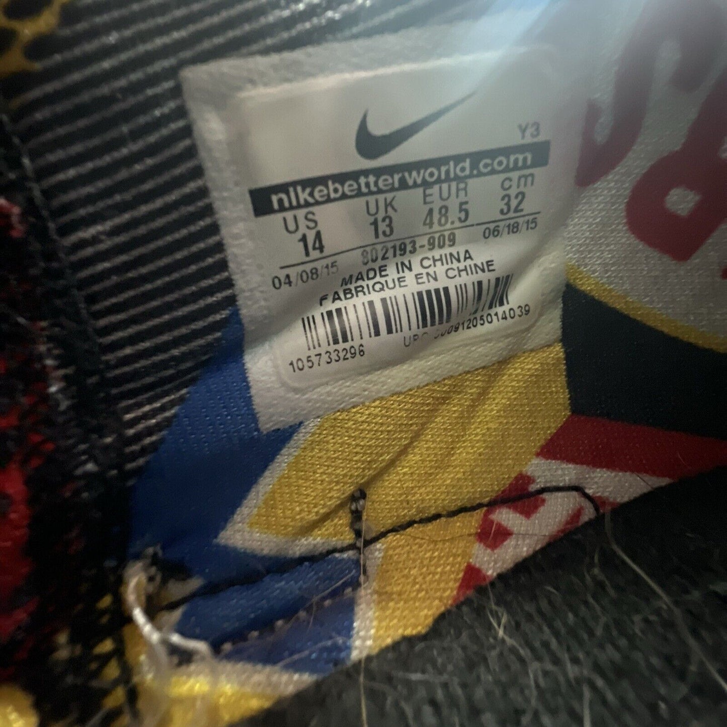 Size 14 - Nike LeBron 12 SE What The Blue Red White (802193-909)