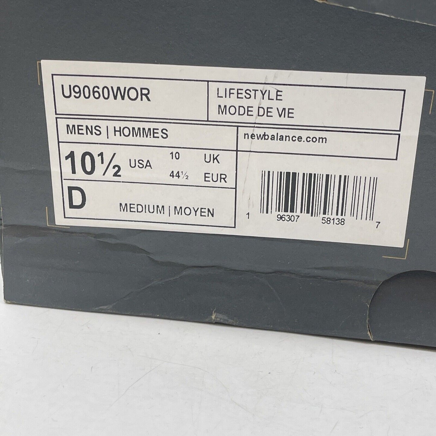 Size 10.5 - New Balance 9060 Workwear Brown Silver Suede Leather (U9060WOR)