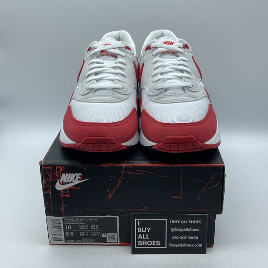 Size 9.5W - Nike Air Max 1 '86 OG Big Bubble Red White Suede (DO9744-100)