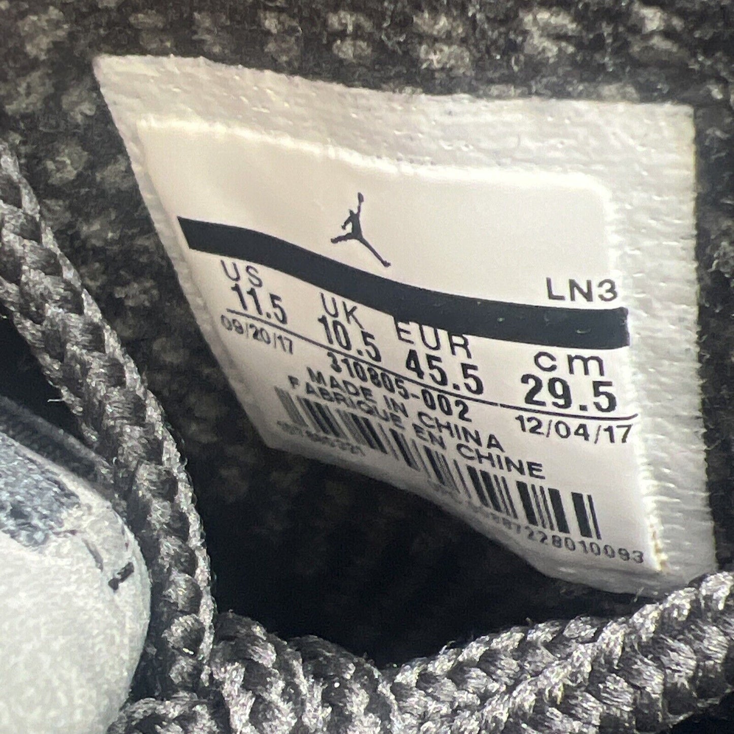 Size 11.5 - Air Jordan 10 Retro 2018 Shadow (310805-002)