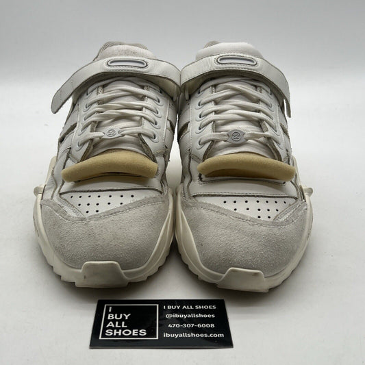 Size 10.5 - Maison Martin Margiela Retro Fit Mid Top Chunky White Distressed