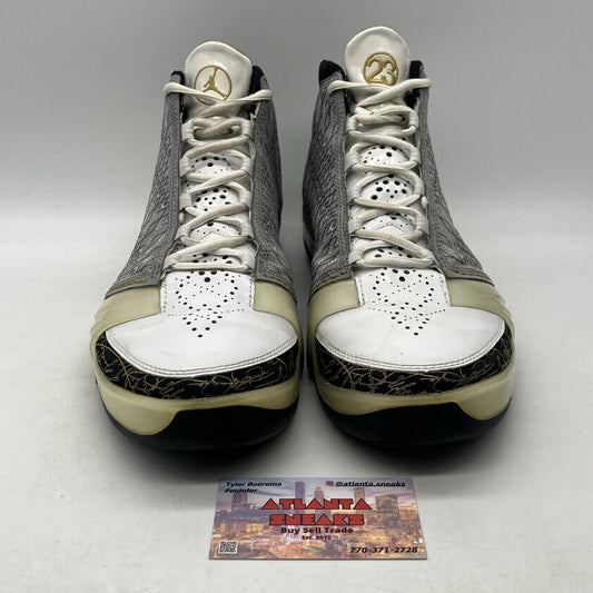 Size 12 - Air Jordan 23 OG White Stealth White Grey Suede (318376-102)
