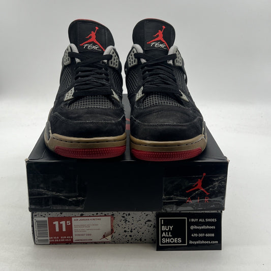Size 11.5 - Air Jordan 4 Retro bred release 2012 (308497-089)