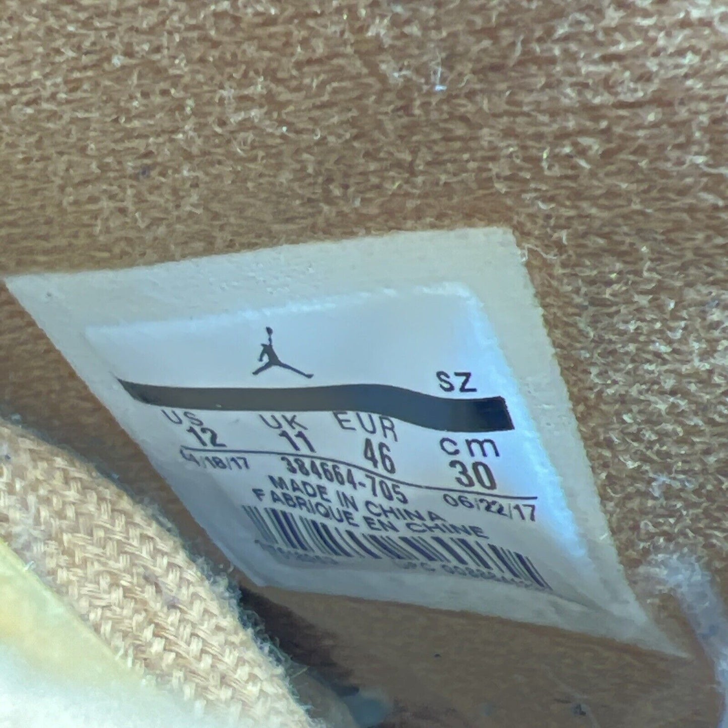 Size 12 - Air Jordan 6 Retro Wheat Suede White (384664-705)