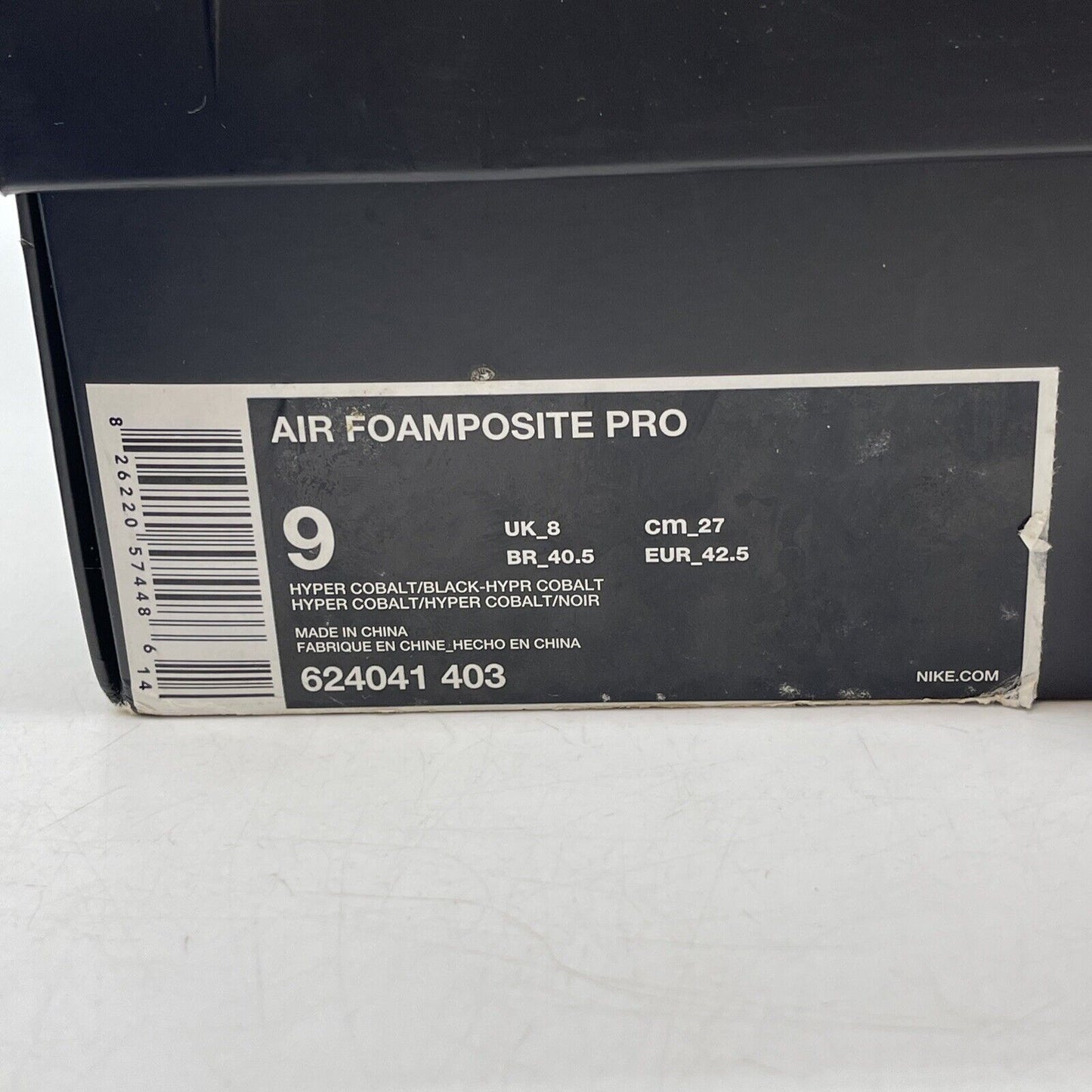 Size 9 - Nike Air Foamposite Pro Hyper Cobalt Blue White (624041-403)