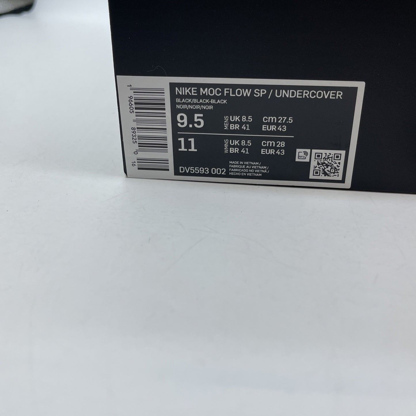 Size 9.5 - Nike Undercover x Moc Flow Black Suede (DV5593-002)