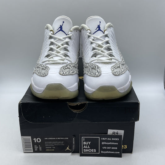 Size 10 - Air Jordan 11 Retro IE 2015 Low Cobalt Grey White Suede (306008-102)
