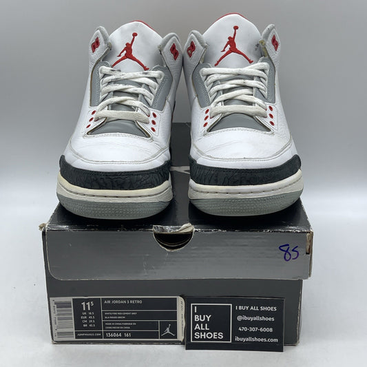 Size 11.5 - Air Jordan 3 Retro 2007 Fire Red (136064-161)