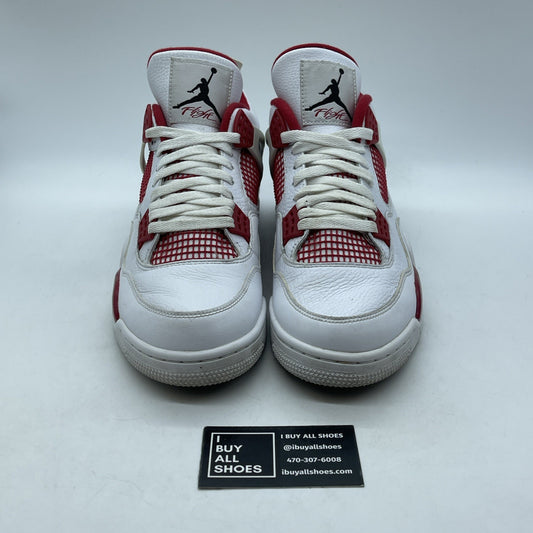 Size 11 - Jordan 4 Retro alternate 89 2016 White Red Leather (308497-106)