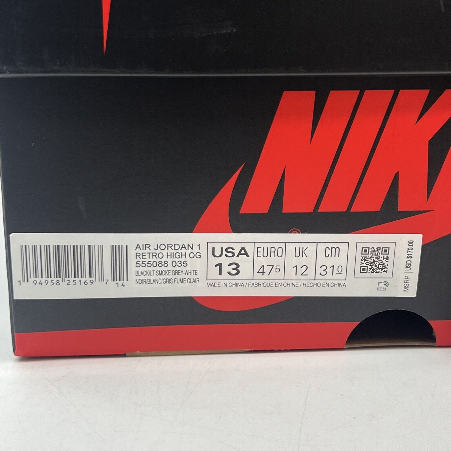 Size 13 - Jordan 1 Retro OG High Shadow 2.0 Brand New Og All