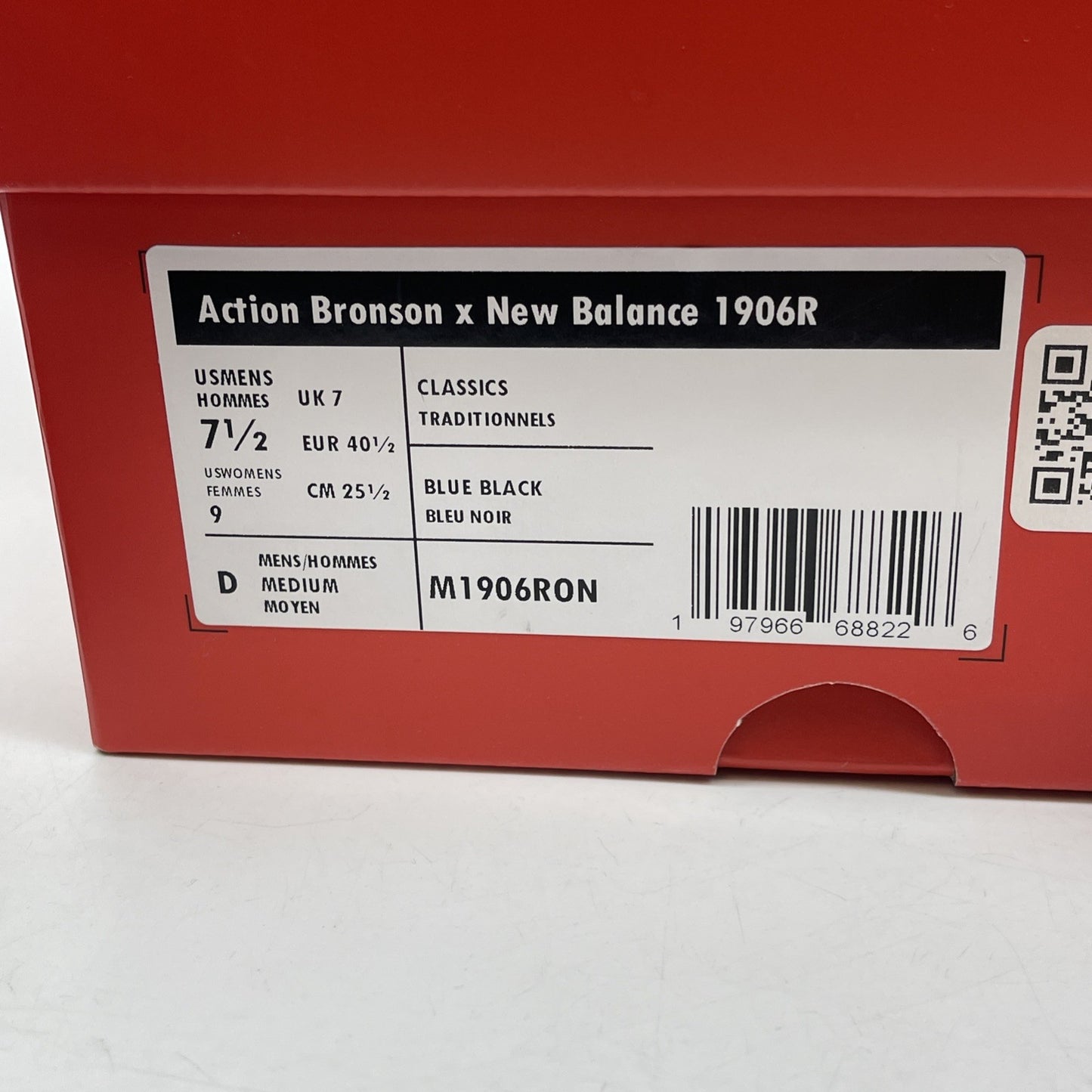 Size 7.5 - New Balance Action Bronson x 1906R Medusa Azul Black (M1906RON)