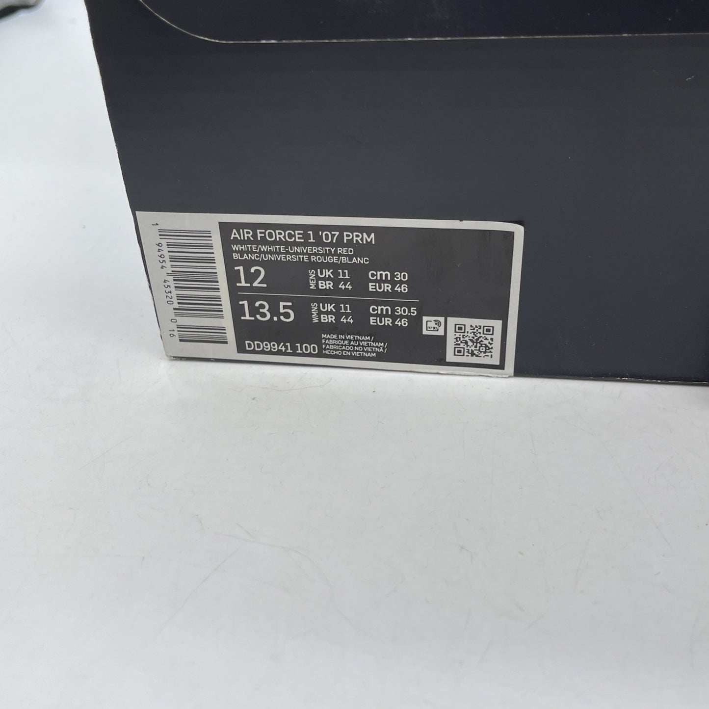 Size 12 - Nike Air Force 1 Low I Believe Daruma White Red Leather (DD9941-100)