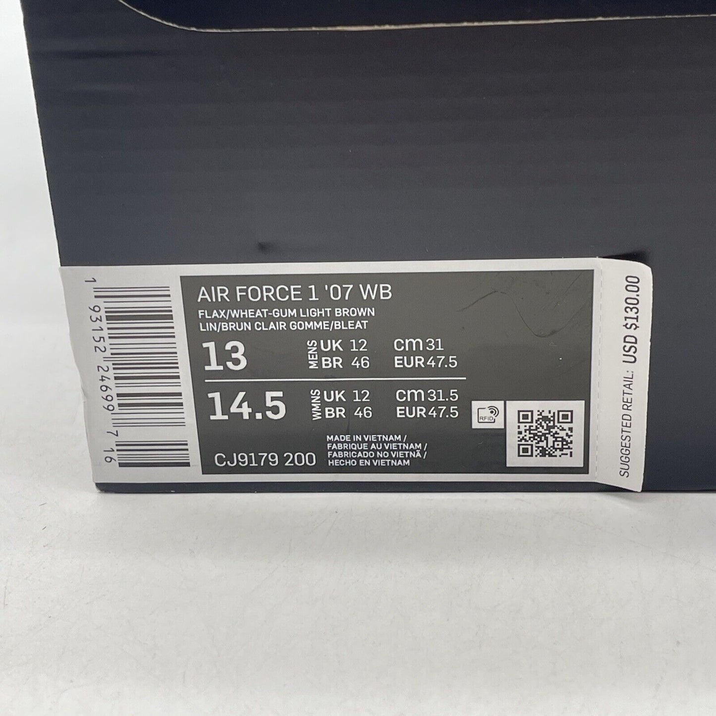 Size 13 - Nike Air Force 1 Low Flax 2019/2022 Brown Suede (CJ9179-200)