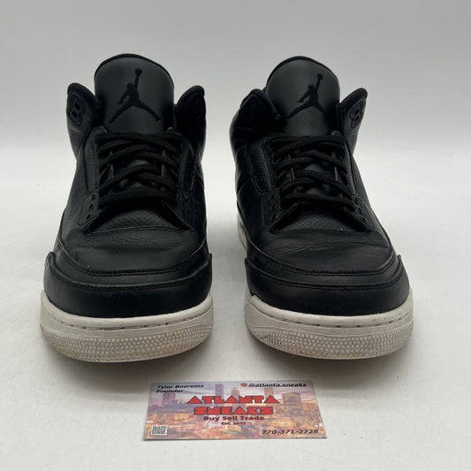 Size 11.5 - Air Jordan 3 Retro Cyber Monday Black Leather (136064-020)