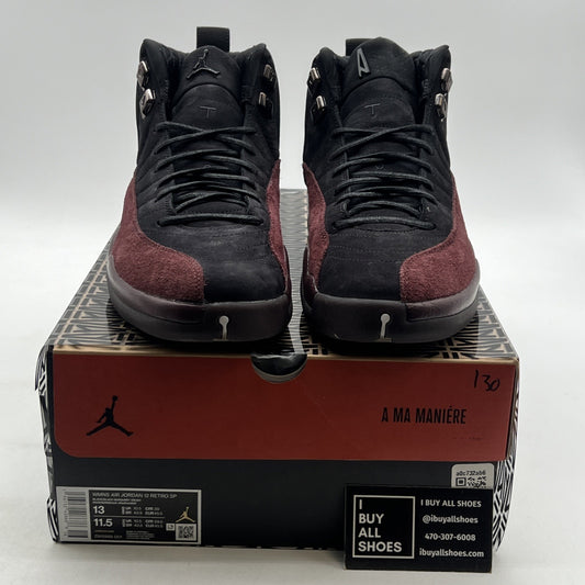 Size 13 - Air Jordan 12 Retro SP x A Ma Maniere Mid Black W (DV6989-001)