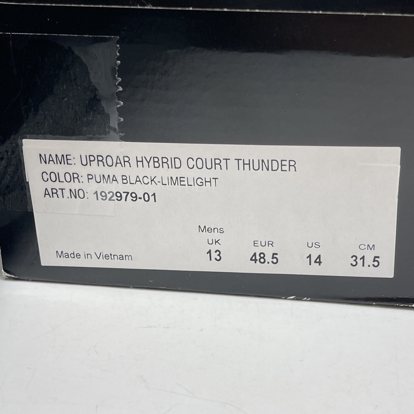 Size 14 - Puma Uproar Hybrid Spectra Black Marvin Bagley Exclusive (192979-01)