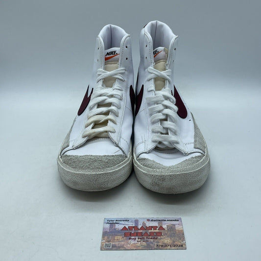 Size 12 - Nike Blazer '77 Vintage Mid White Team Red Grey Suede (BQ6806-111)