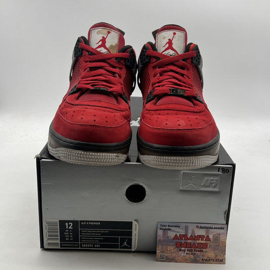 Size 12 - Air Jordan Fusion 4 Premier Varsity Red Cement (384393-601)
