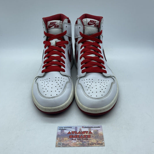 Size 9 - Air Jordan 1 Retro OG High Metallic Red White Leather (555088-103)