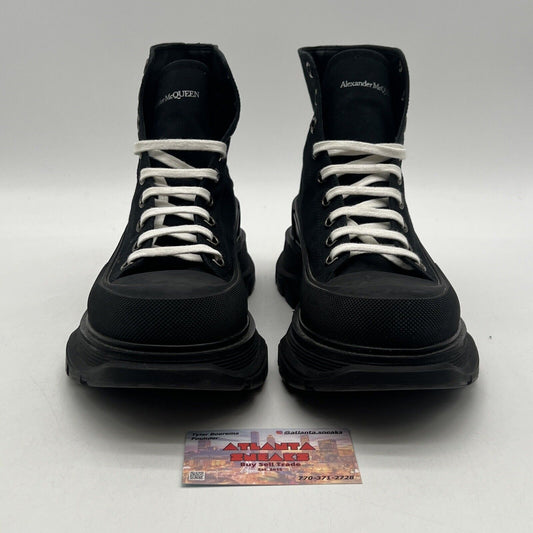 Size 41 EU/8US Alexander McQueen Tread Slick Exaggerated-Sole Sneaker Boots