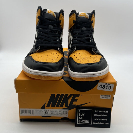 Size 12 - Air Jordan 1 Retro OG High Yellow Toe (555088-711)