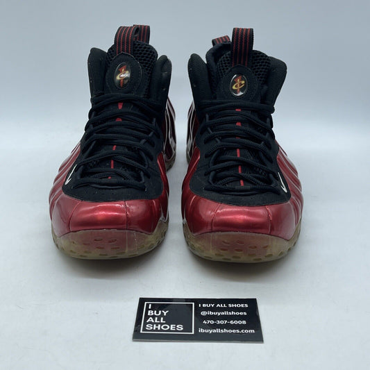 Size 10 - Nike Air Foamposite One 2012 Metallic Red Black Suede (314996-610)