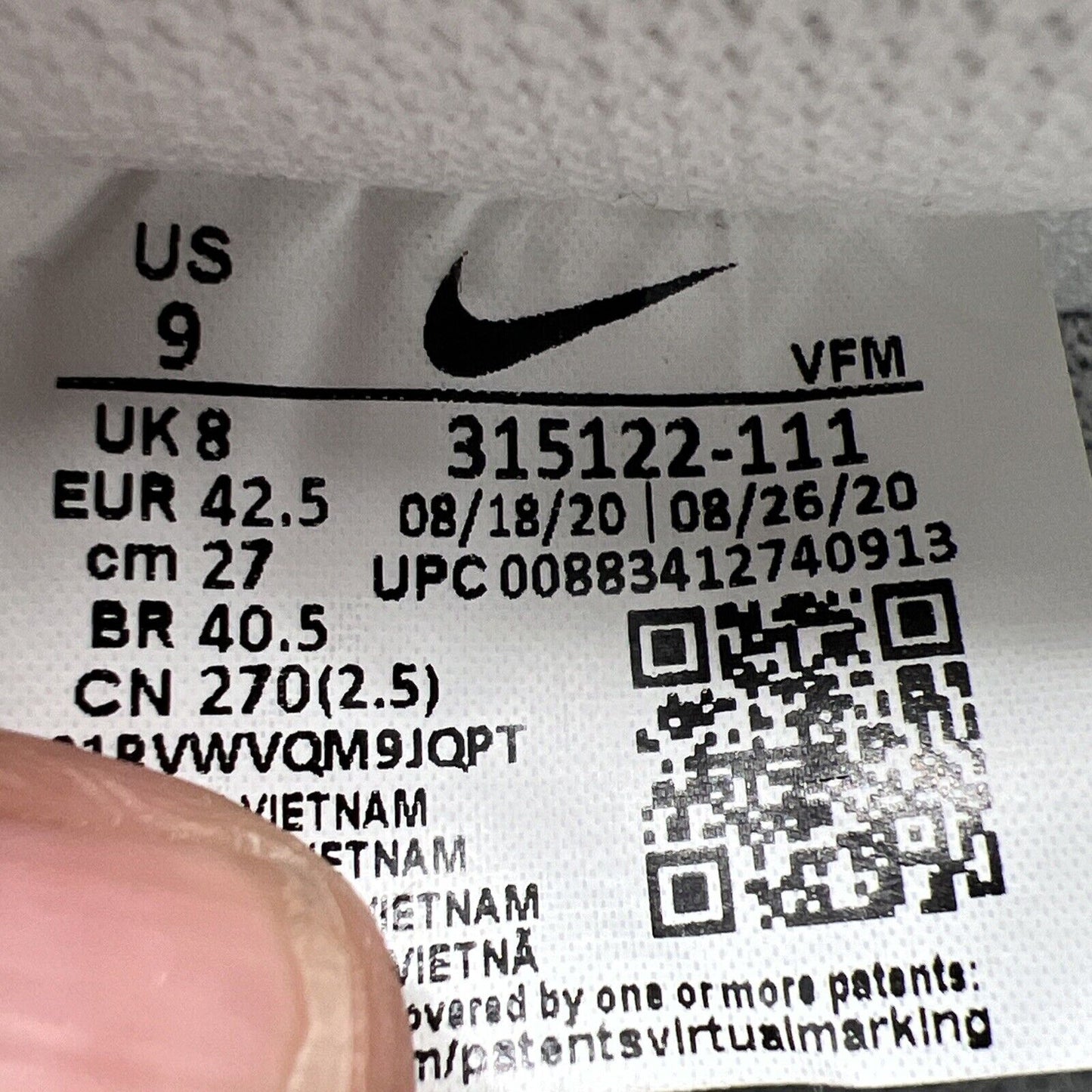 Size 9 - Nike Air Force 1 Low '07 White Multi Color Customs (315122-111)