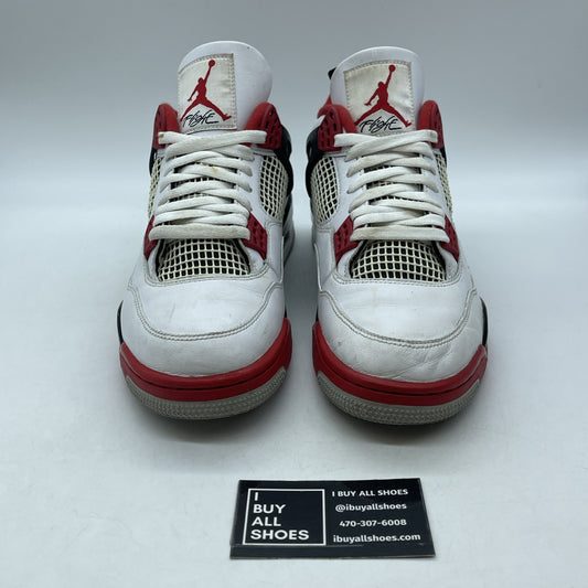 Size 10.5 - Jordan 4 Retro OG Mid Fire Red Black Leather (DC7770-160)