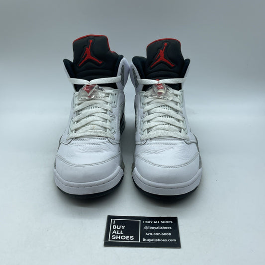 Size 8 - Air Jordan 5 Retro White Cement (136027-104)