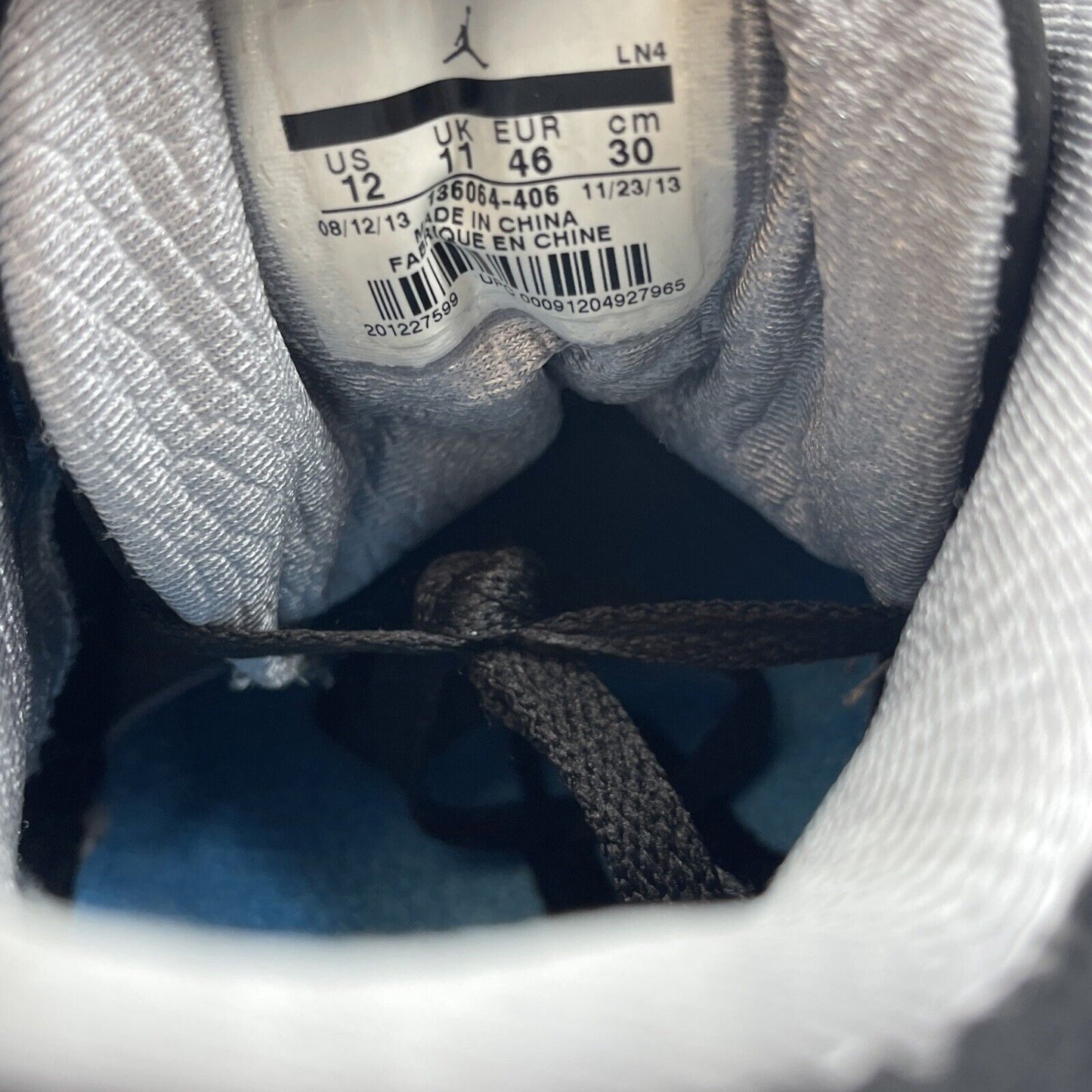 Size 12 - Air Jordan 3 Retro Powder Blue Black Suede Leather (136064-406)