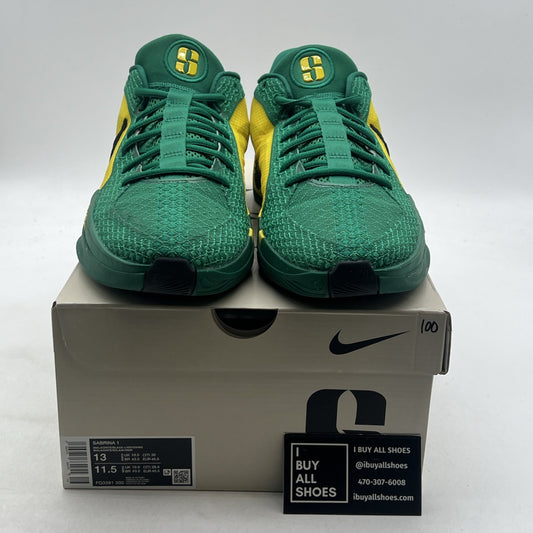 Size 13 - Nike Sabrina 1 Oregon Ducks W (FQ3381-300)
