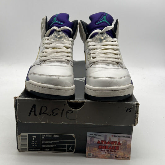 Size 7.5 - Air Jordan 5 Retro LS 2006 Grape (314259-131)