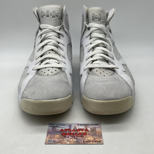 Size 13 - Air Jordan 7 Retro Pure Money White Grey Silver (304775-120)