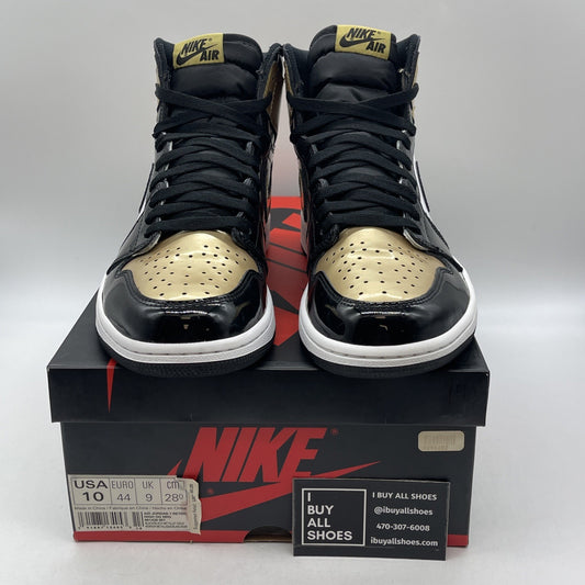 Size 10 - Air Jordan 1 Retro OG NRG High Gold Toe (861428-007)