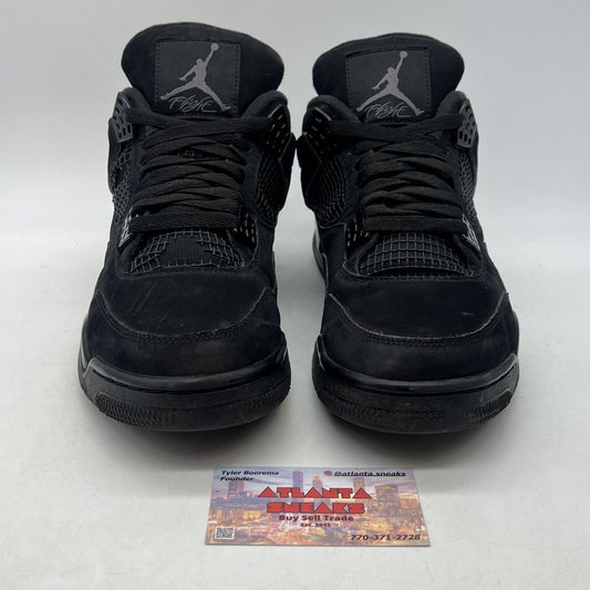 Size 10.5 - Jordan 4 Retro Mid Black Cat Suede (CU1110-010)