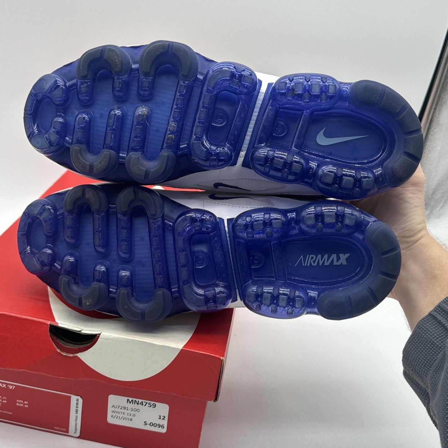 Size 12 - Nike Air VaporMax 97 Varsity Purple 2018 Soda Vivid Purple Air Bubble