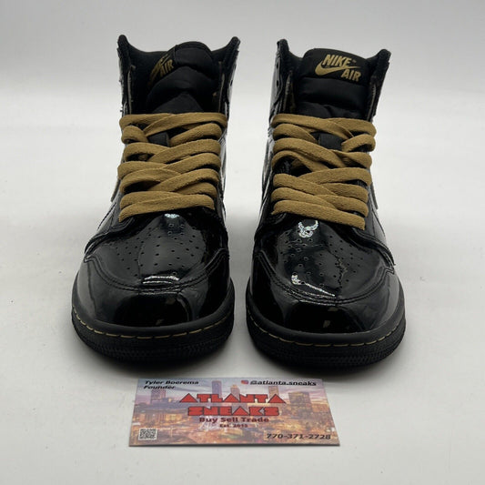 Size 5.5 - Air Jordan 1 Black 2020 (575441-032)