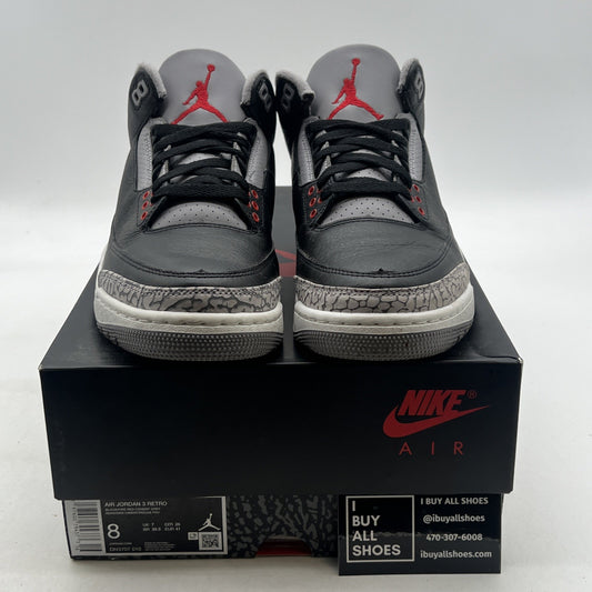 Size 8 - Air Jordan 3 Retro OG 2024 Black Cement (DN3707-010)