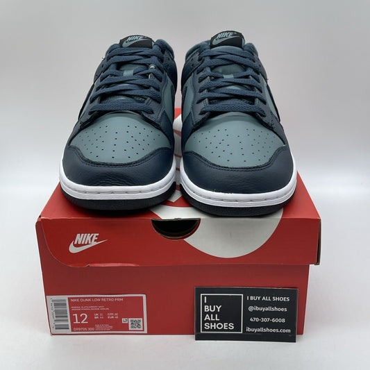 Size 12 - Nike Dunk Low Armory Navy Black Mineral State White (DR9705-300)