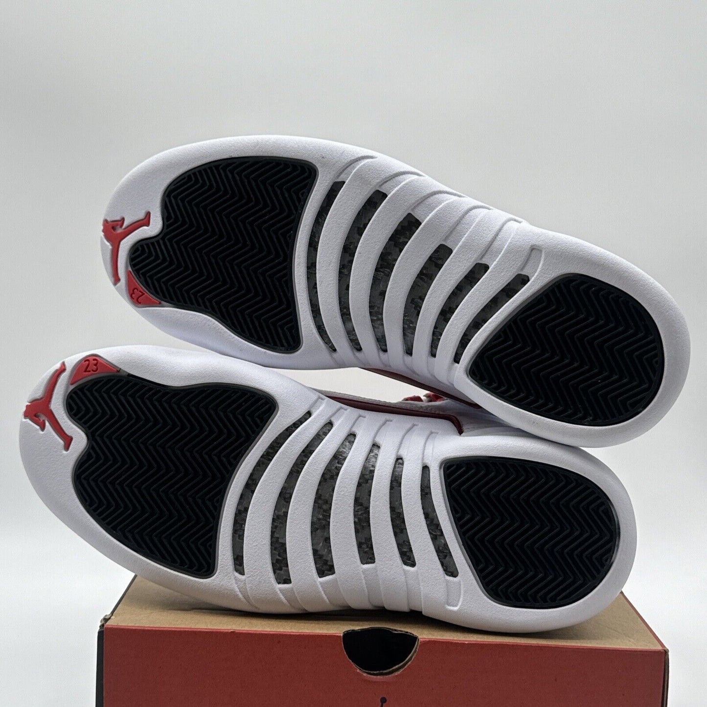 Size 8 - Jordan 12 Retro Twist 2021 White Leather Tumbled Red Black New OG All
