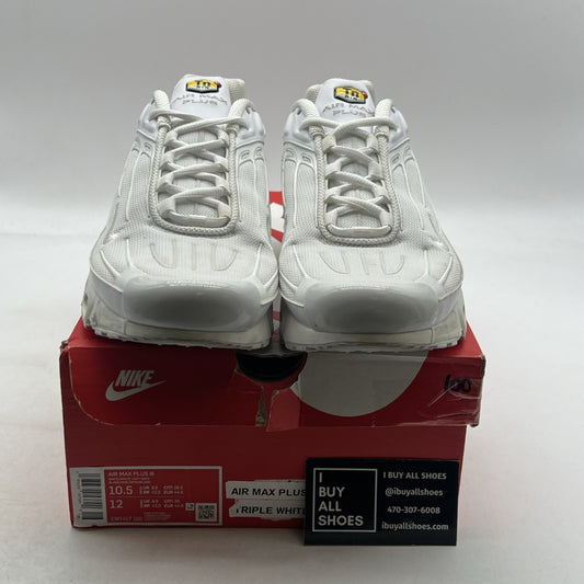 Size 10.5 - Nike Air Max Plus 3 Triple White (CW1417-100)