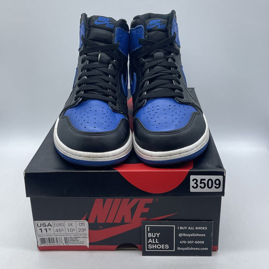 Size 11.5 - Jordan 1 Retro OG High Royal Blue Black White Leather (555088-007)