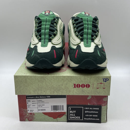 Size 9 - New Balance Concepts x 1000 Míle Green Suede Leather (M1000CN)