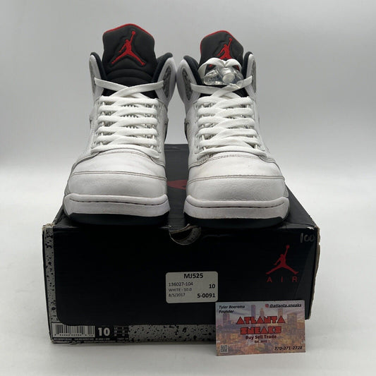 Size 10 - Air Jordan 5 Retro White Cement (136027-104)