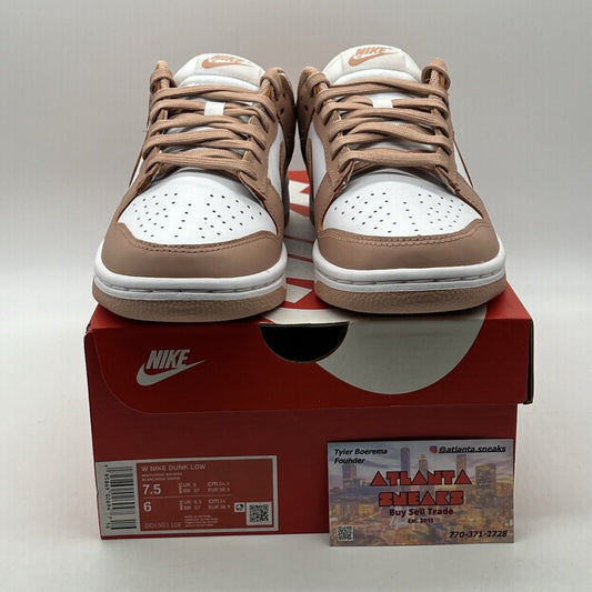 Size 7.5 - Nike Dunk Low Rose Whisper W Leather (Dd1503-118)