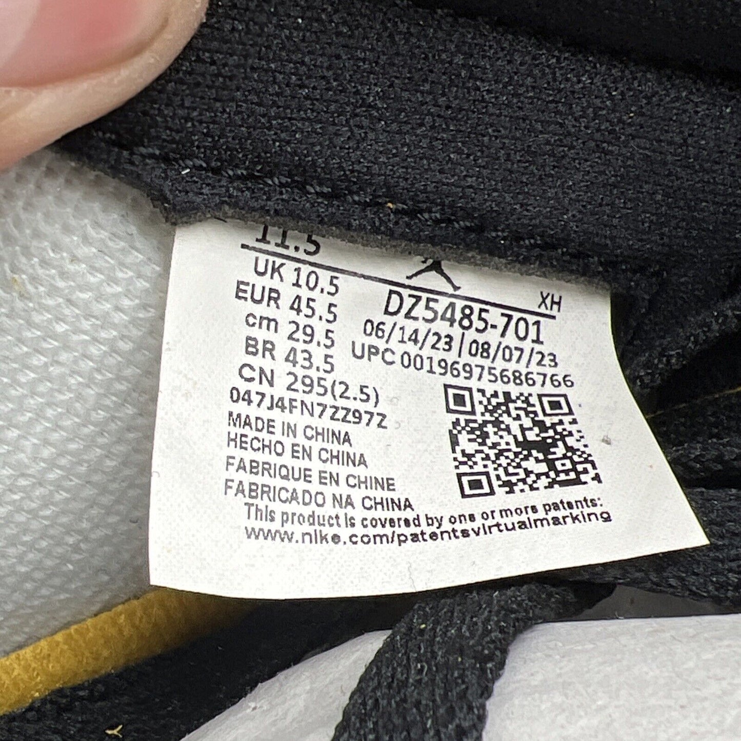 Size 11.5 - Air Jordan 1 Retro OG High Yellow Ochre (DZ5485-701)