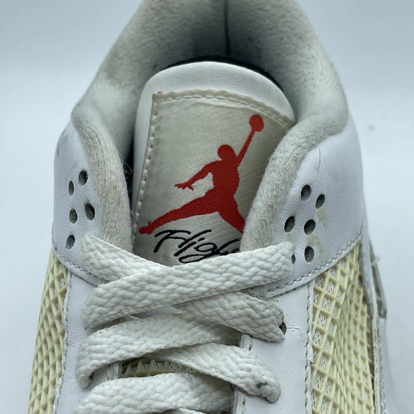 Size 10.5 - Jordan 4 Retro Cement 2012 White Red Black Leather (308497-103)
