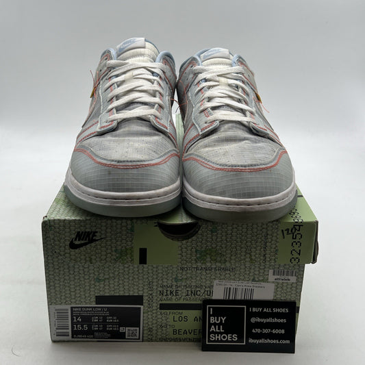 Size 14 - Nike Dunk Low x Union LA Passport Pack - Argon (DJ9649-400)