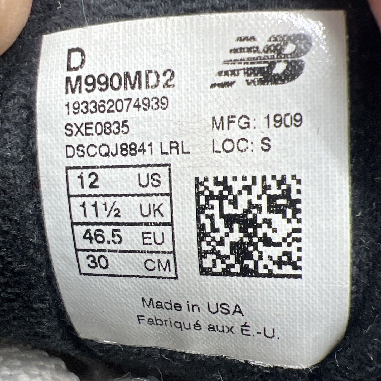 Size 12 - New Balance Madness x 990v2 Made in USA Grey Suede (M990MD2)