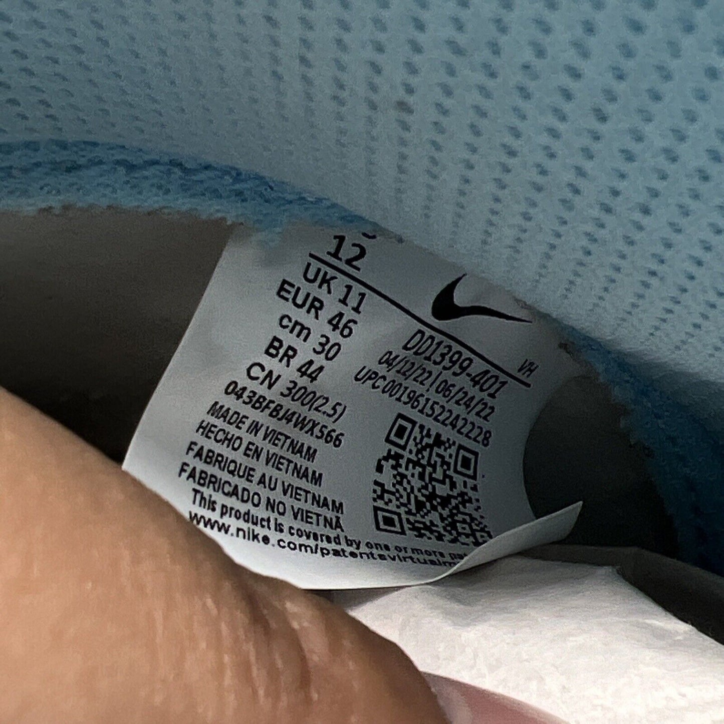 Size 12 - Nike Dunk High Blue Chill White Leather (DD1399-401)